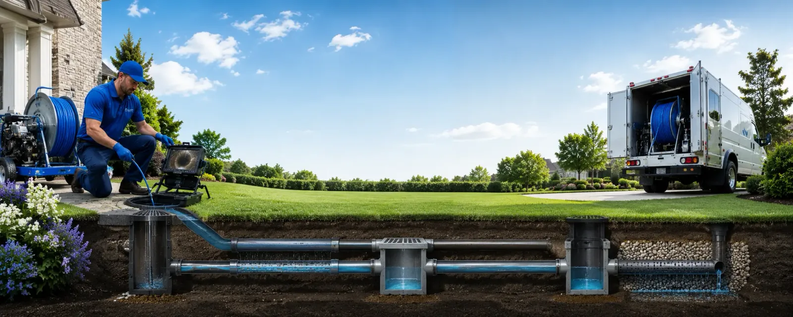 Outdoor drain cleaning information for Tatamy, PA